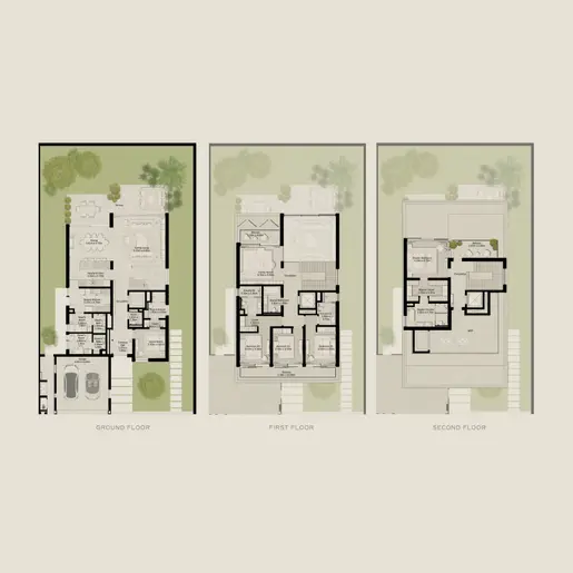 NAD AL SHEBA GARDENS Фаза 6 - Планы этажей: 5 спален