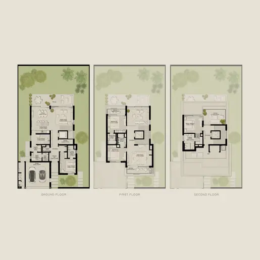 Nad Al Sheba Gardens Phase 5 - Floor plans: 4 Bedrooms