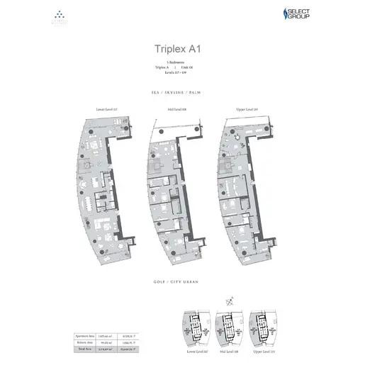 Six Senses Residences  - Floor plans: 5 Bedrooms