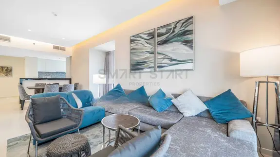 Burj and Sea View / Furnished / Vacant at Business Bay photo 2